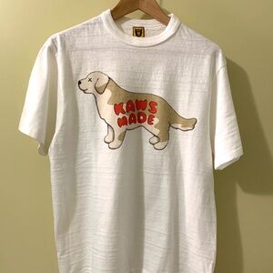 New | KAWS x HUMAN MADE T-Shirt White  M size  Dog
